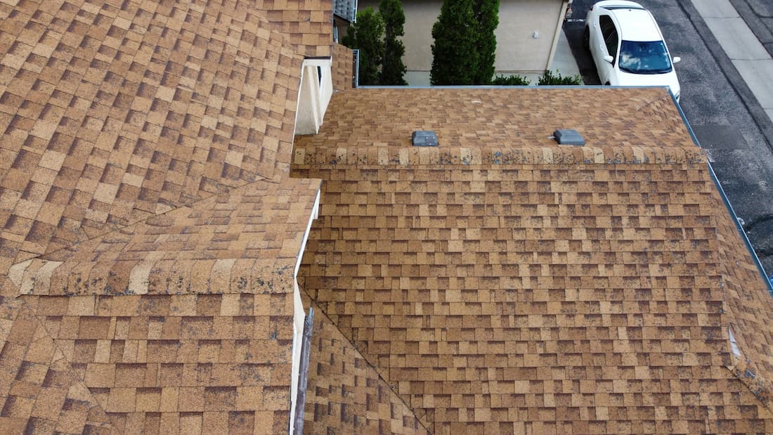 Hail damaged roof